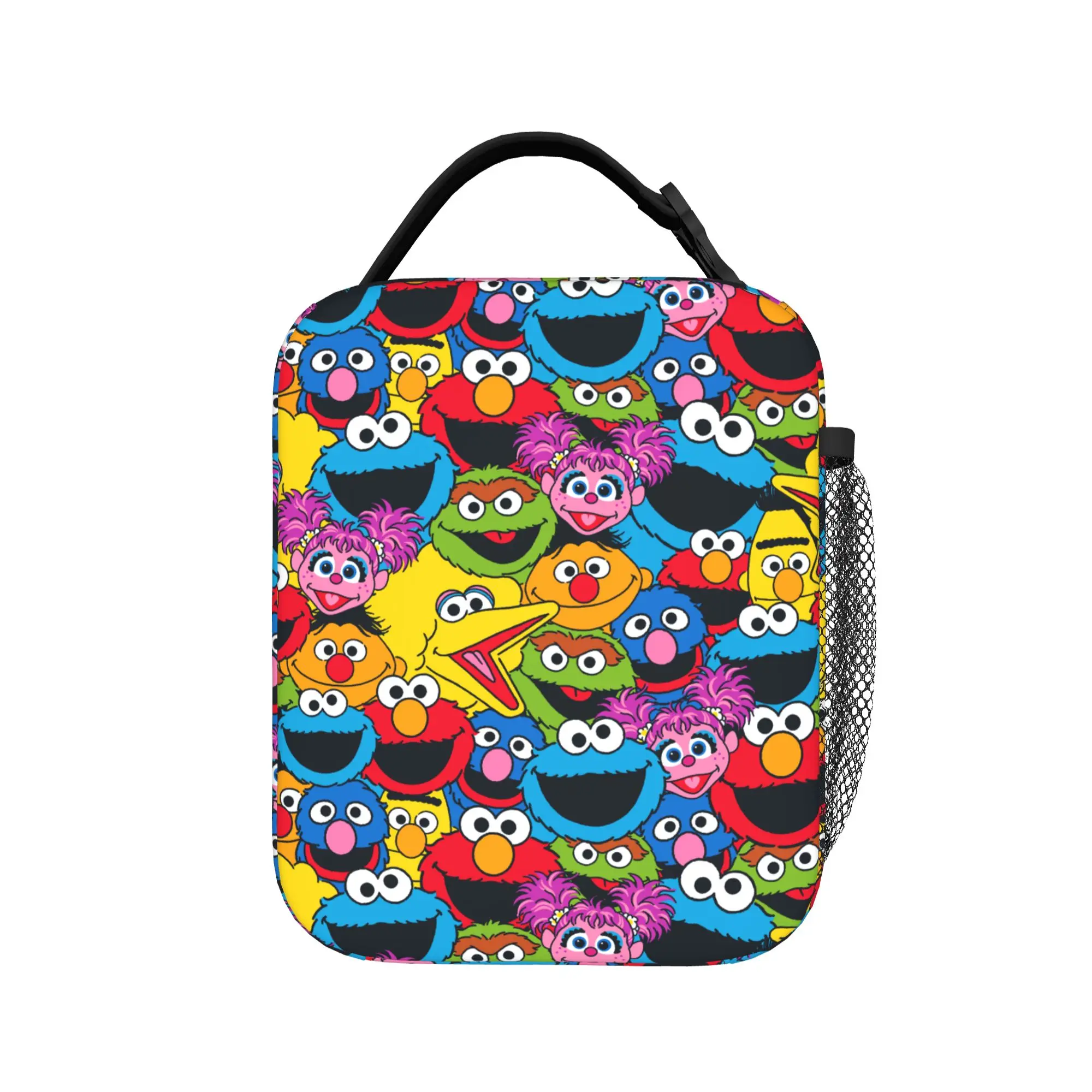 Cookies Monsters Thermal Insulated Lunch Bags for School  Reusable Food Bag Thermal Cooler Lunch Box