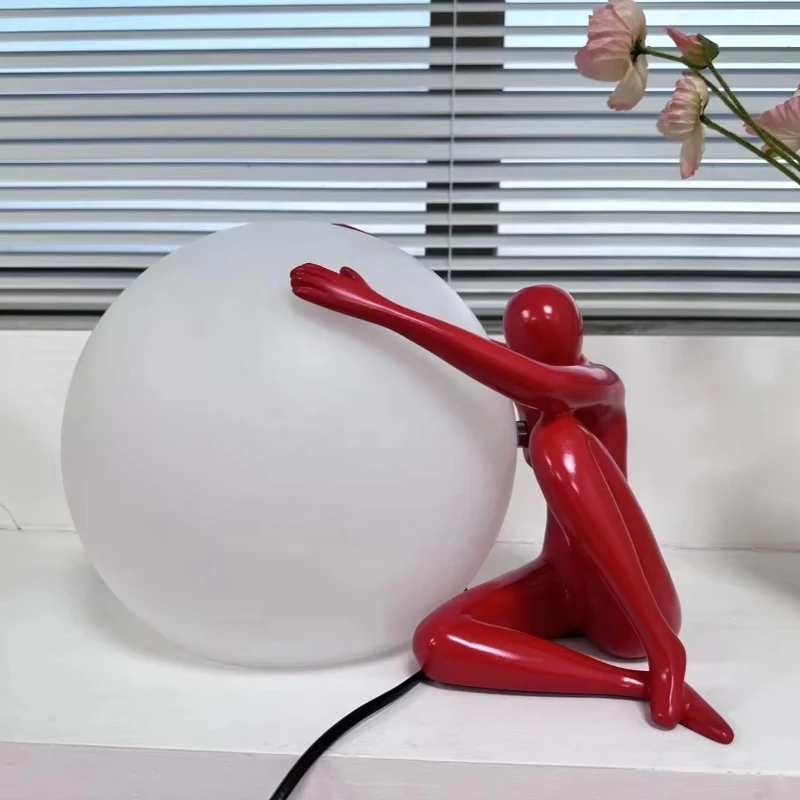 LED small figure bedside decorative table lamp, for home decoration