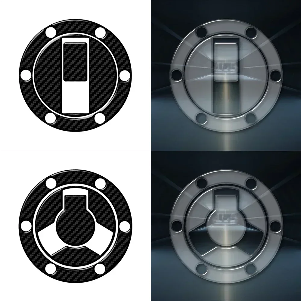 

3D Carbon Look Motorcycle Fuel Cap Cover Decal Sticker For Triumph Tiger Daytona Street Triple Models