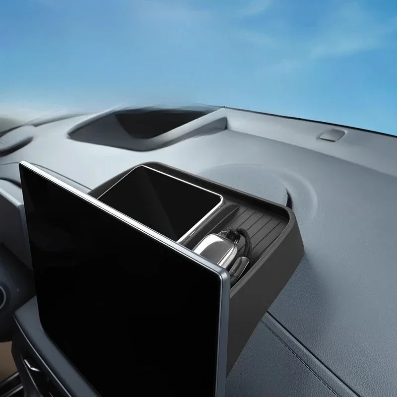 For Galaxy E5 2024-2025 Screen Rear Storage Box Car Machine Storage Compartment Central Control Navigation Paper Towel ETC