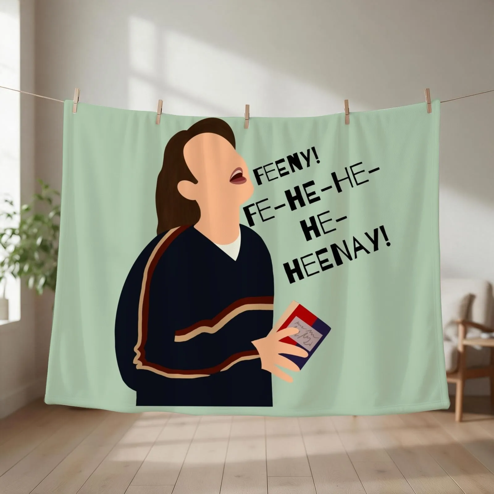 Feeny! Throw Blanket couch cozy soft plush fuzzy picnic outdoor blanket