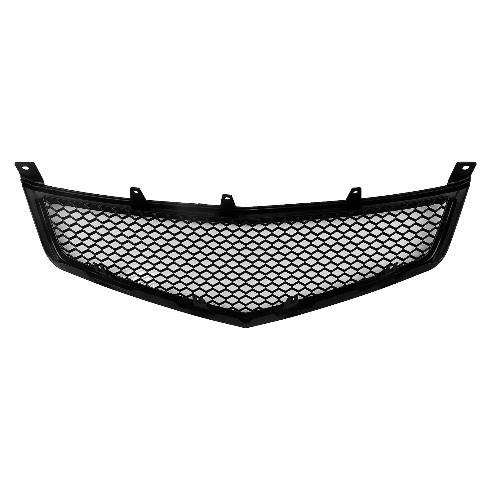 Front Grille Racing Grill For Acura TSX 2006-2008 Honeycomb Style Carbon Fiber Look/Gloss/Matte Black Car Upper Bumper Hood Mesh