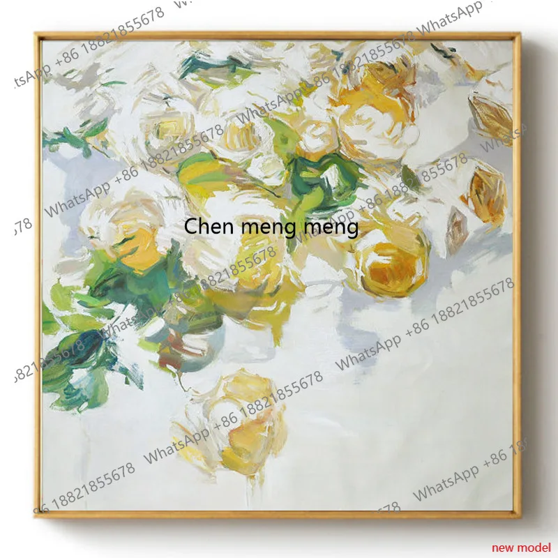 H178Pure hand-painted, modern abstract oil painting decoration, living room, light luxury entrance hanging paintings