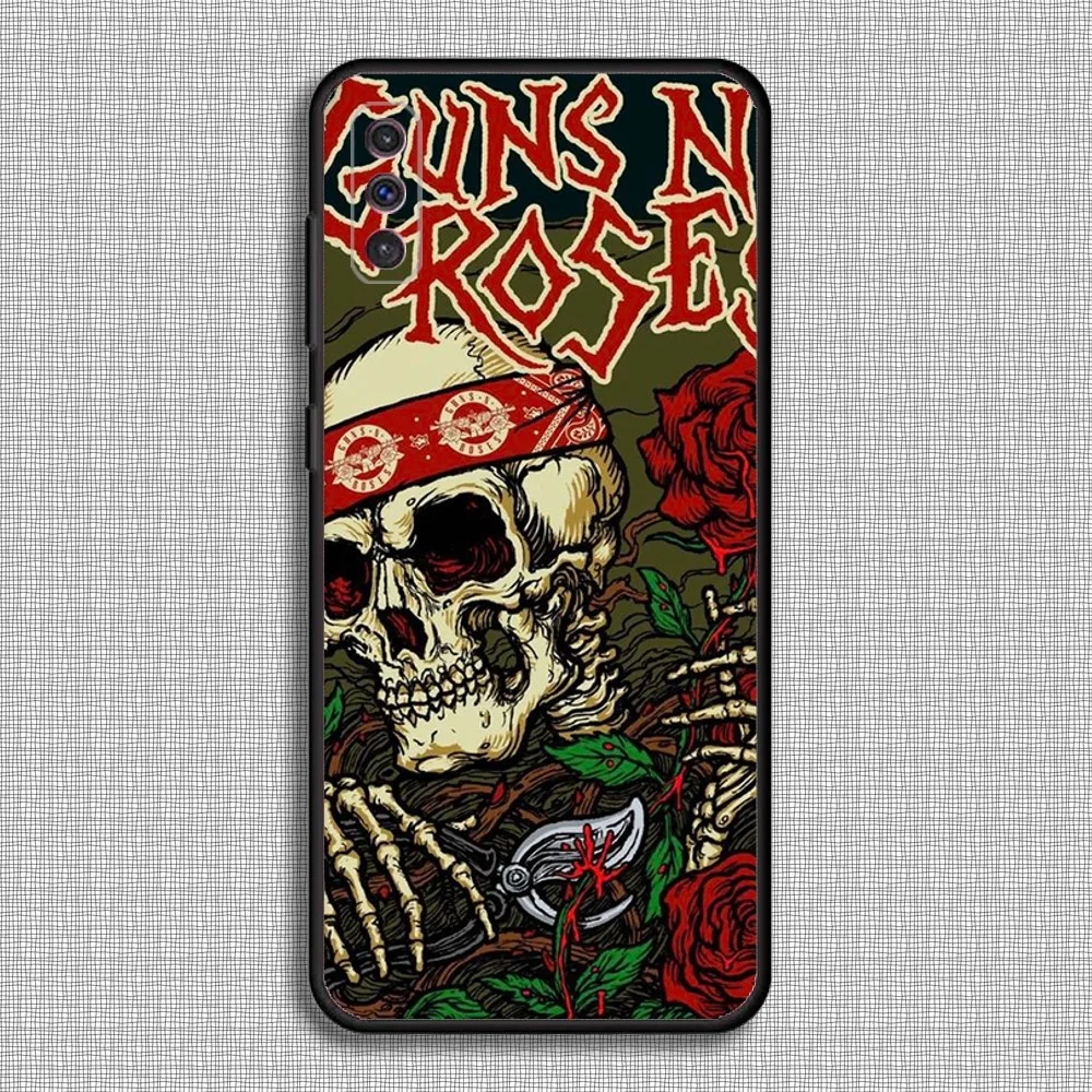 G-Guns N R-Roses Phone Case For Samsung S23,23,22,30,21,10,9,Note20 Ultra,Lite,Ultra,5G,Plus,FE,Black Soft Case