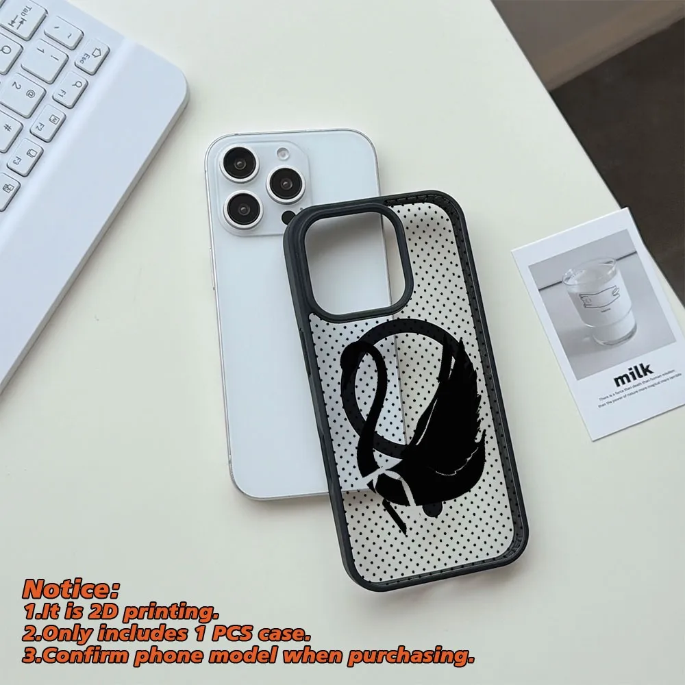BlackSwan Cases for Samsung Galaxy A17 A27 A37 A57 S26 S25 A16 A36 A56 S24 S23 FE Plus Edge Ultra 4G 5G Acrylic Cover