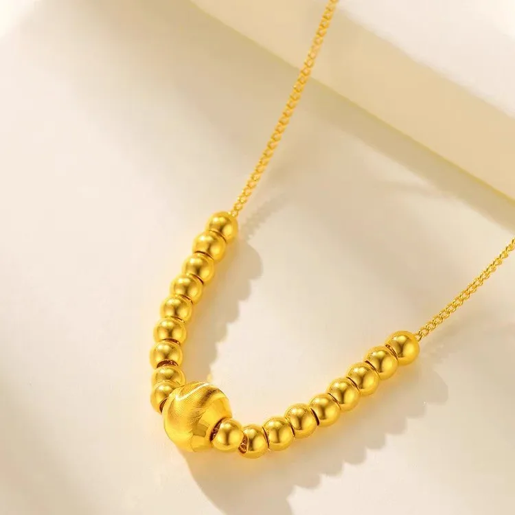 

Perfect Luck Fortune Cat's Eye Necklace AU999 Women's 24K Gold - Pure AU999, clear pattern, auspicious meaning