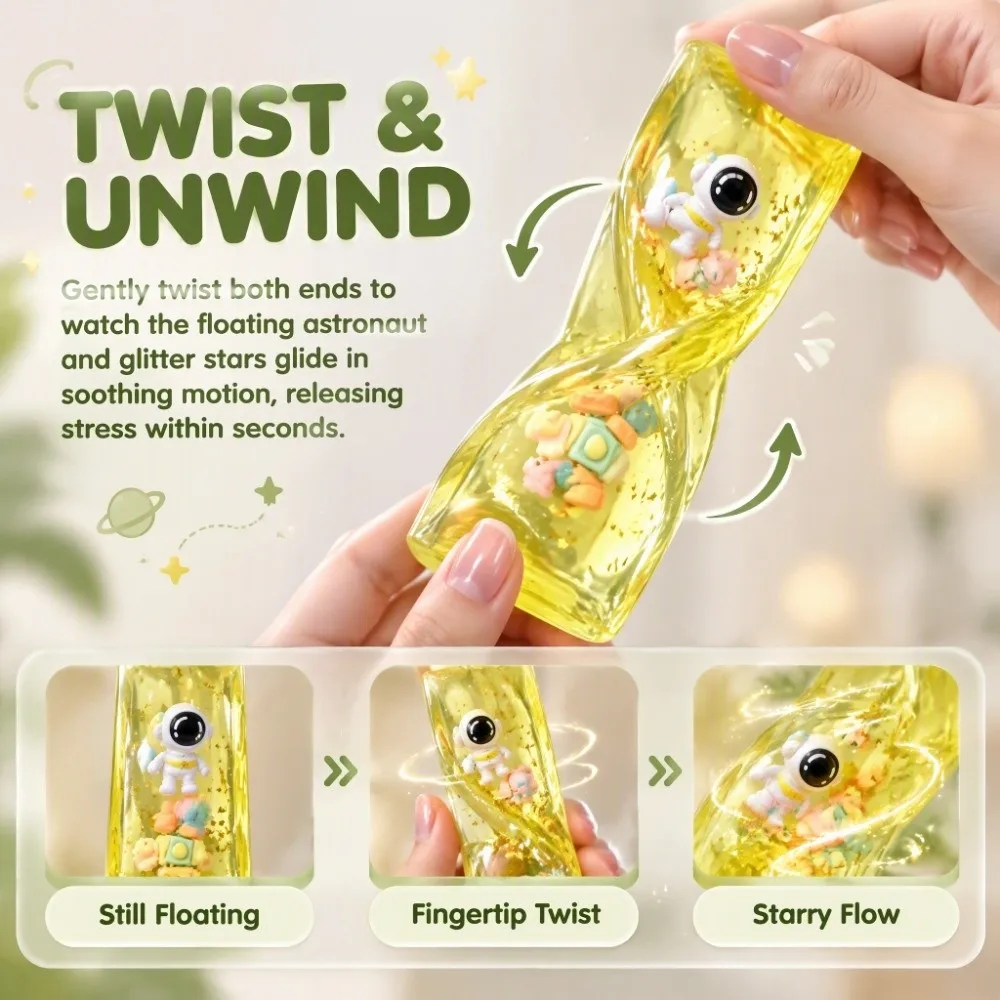 Super Soft Butter Stick Squishy Toy Slippery Premium Hand Feel Fidget Toy Rotating Design Elastic Sensory Squish Toy Party