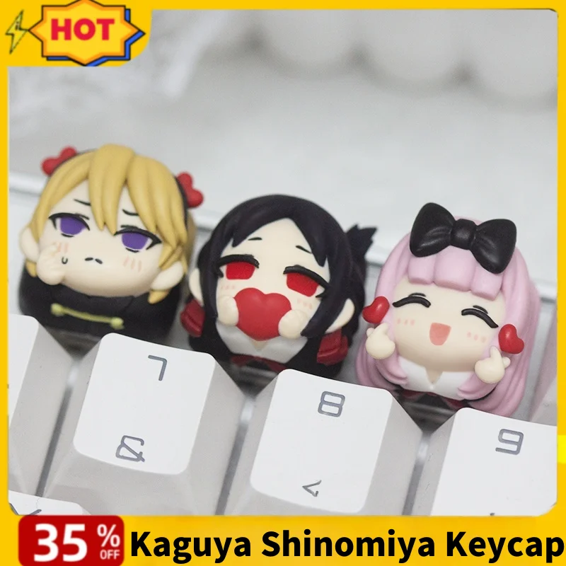 

Kaguya-Sama: Love Is War Theme Anime Keycap Mechanical Keyboard Cartoon Cute Kaguya Shinomiya Miyuki Shirogane Custom Keycaps