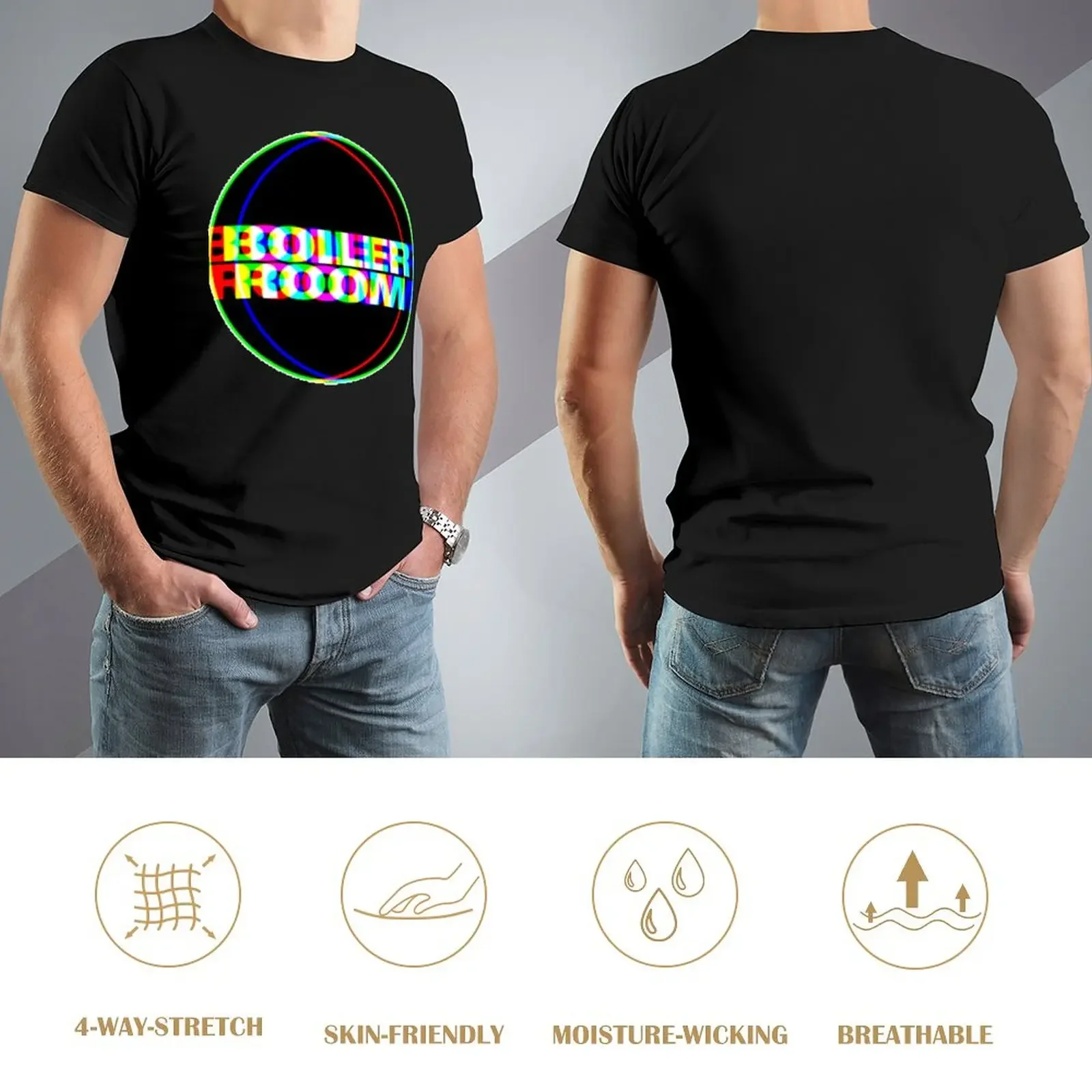 Boiler Room Color Glitch I T-Shirt Aesthetic clothing quick drying shirt cute tops mens graphic t-shirts big and tall - Image 3
