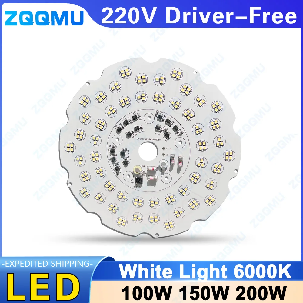 LED 100W 150W 200W Driver-Free LED Light Panel AC220V Suitable For LED Warehouse Industrial And Mining Factory PCB Light Panel