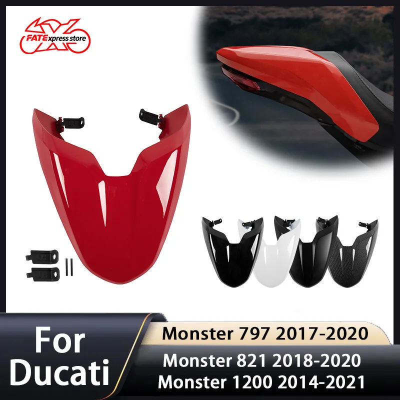

For Ducati Monster 797 2017-2020 821 2018-2020 Monster 1200 2014-2021 Single Solo Seat Cover Fairing Rear Pillion Passenger Cowl