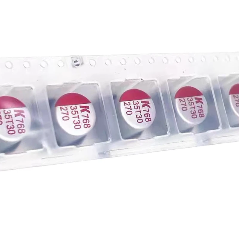 1 SZT./PARTIA Chipowe kondensatory solidne 35V270UF 270UF/35V kEMET Rozmiar 10X12 do płyt głównych komputerów — zdjęcie produktu 5