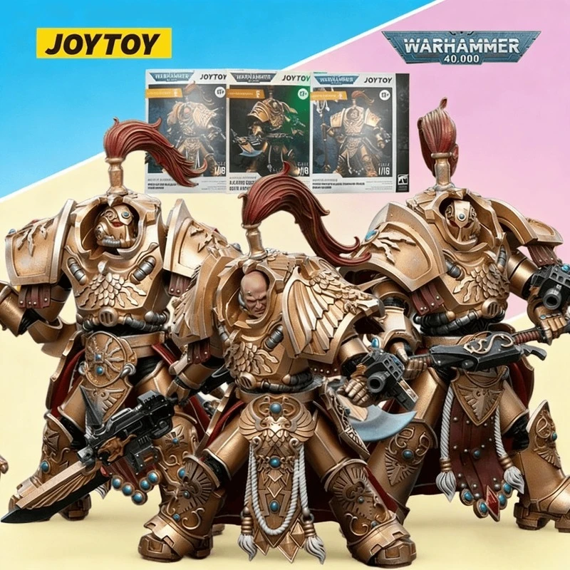 

Оригинальная коллекционная подвижная фигурка JOYTOY Warhammer 40K Legio Custodes Allarus Custodians в масштабе 1/18, модель, игрушка, подарок