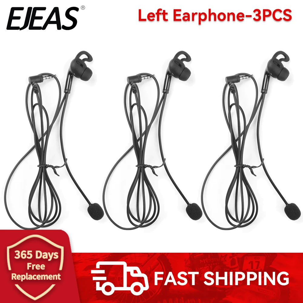 3/1PCS EJEAS V6C/V4C Schiedsrichter In-ohr Kopfhörer für FBIM Richter Ohr Intercom Headset Voll duplex Fußball Fußball Schiedsrichter Kopfhörer 6