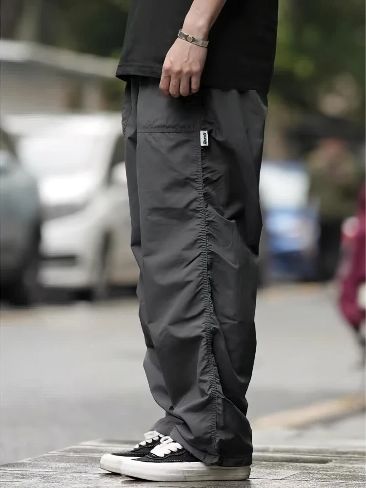 Outdoor Waterproof Parachute Pants Men Casual Baggy Wide leg Motorcycle Pants Streetwear Sport Jogger Sweatpants Trousers - Image 5