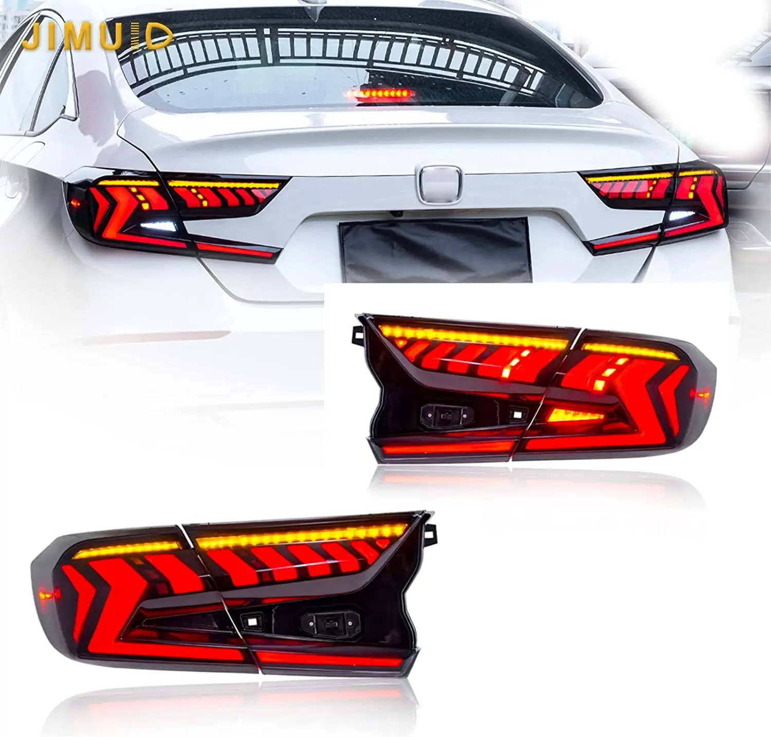 

LED Tail Lights For Honda Accord 10th Gen 2018-2021 Turn Signal Lights Sequential Indicator Rear Lamp Assembly Brake Lights