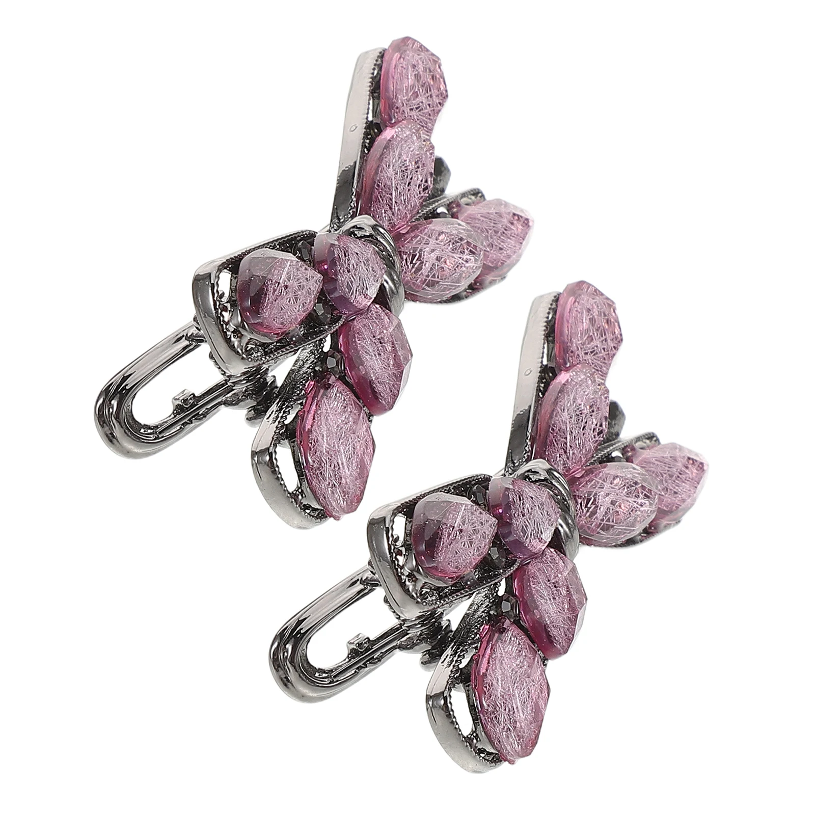 

2 Pcs Hairpin Bow Shaped Clip Children's Clips Alligator Barrettes for Styling Headgear