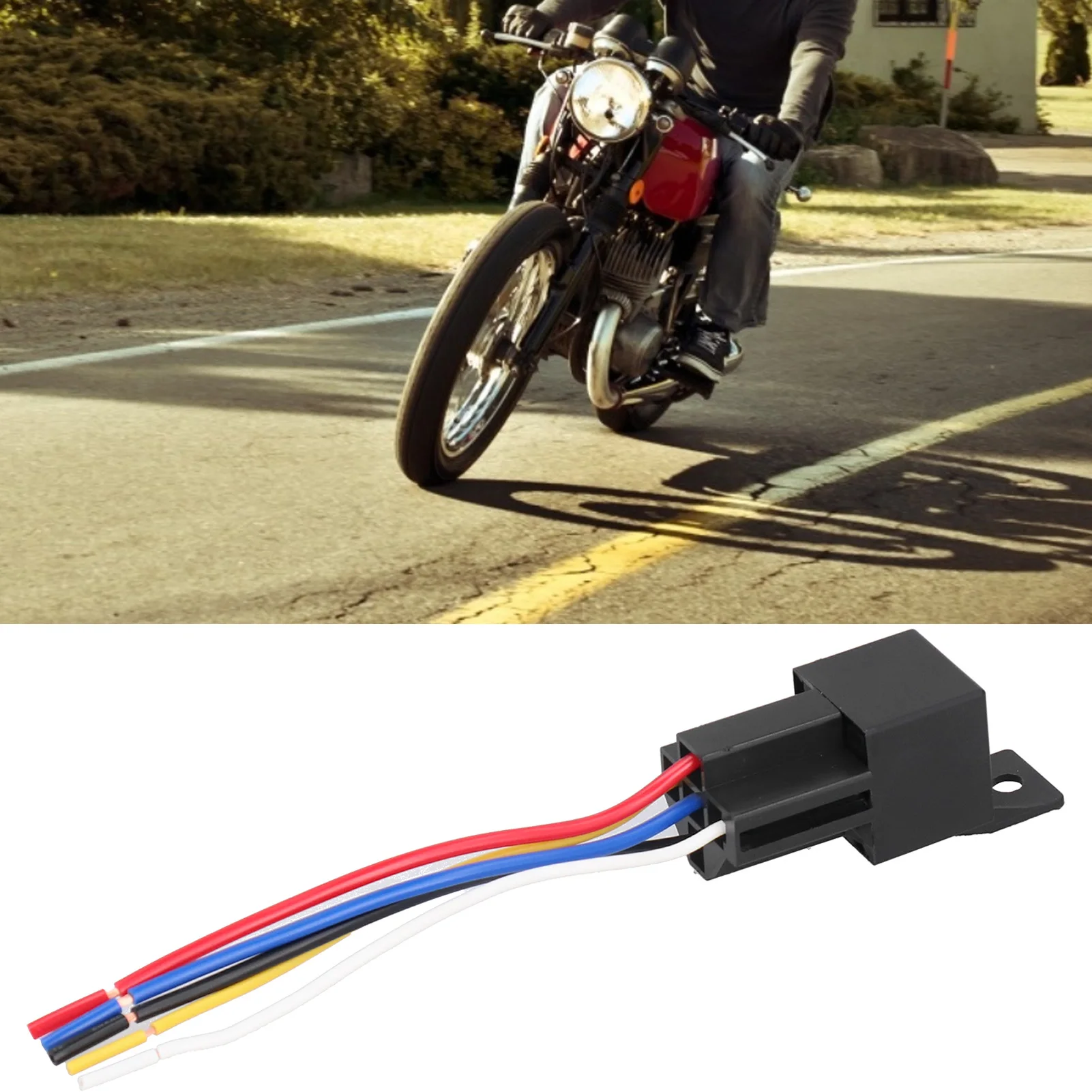 5 uds relé intermitente Universal controlador de luz intermitente LED 12V 40A 5 vías Control de luz intermitente impermeable