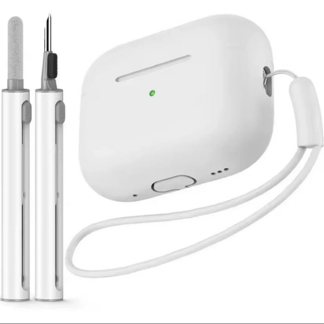 Für Airpods Pro 3. Generation Cover (2025) Slim Silikonhülle Vollständige Schutzhülle mit Handgelenkband für süße AirPods Pro 3 Hülle
