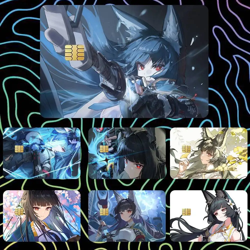 Hoshimi Miyabi ZZZ Game  Sticker Film Tape Skin for Credit Card Debit Card Waterproof Stickers Cartoon
