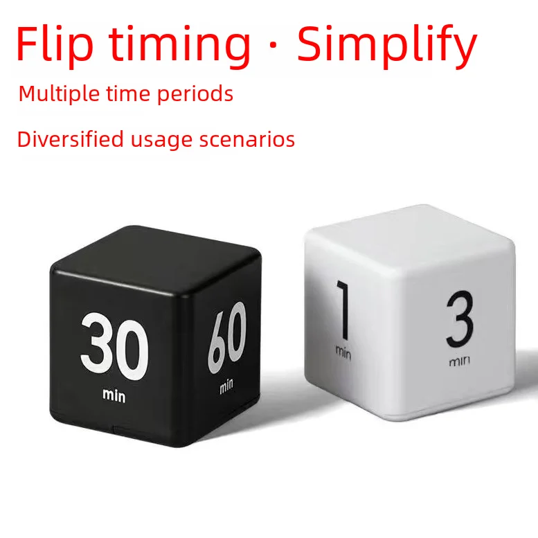 Magic Cube Timer Student Special Study Writing Homework Kitchen Timer Reversible Timing Reminder Countdown For Children