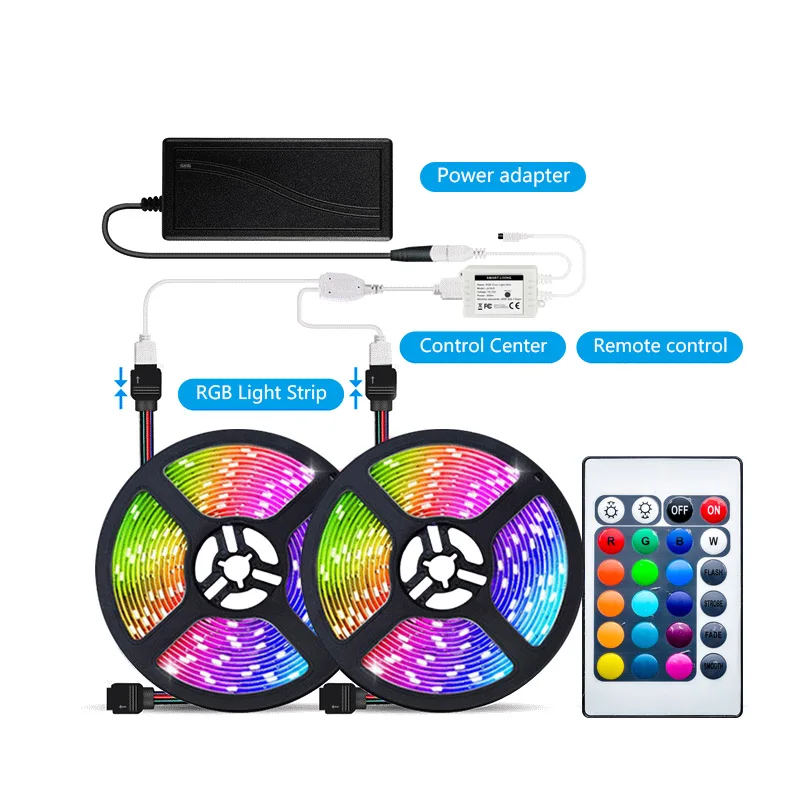 New WiFi Mesh Alexa Google Home RGB Waterproof Strip Light Atmosphere Lights APP Remote Control DIY Led Smart Home Automation
