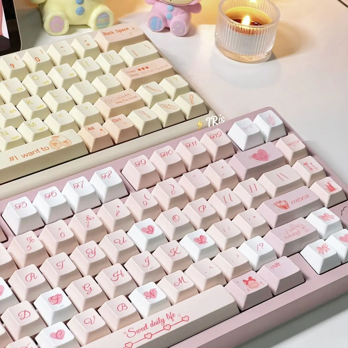 

Girl's mind keycap, poplar branch nectar keycap, original height PBT material