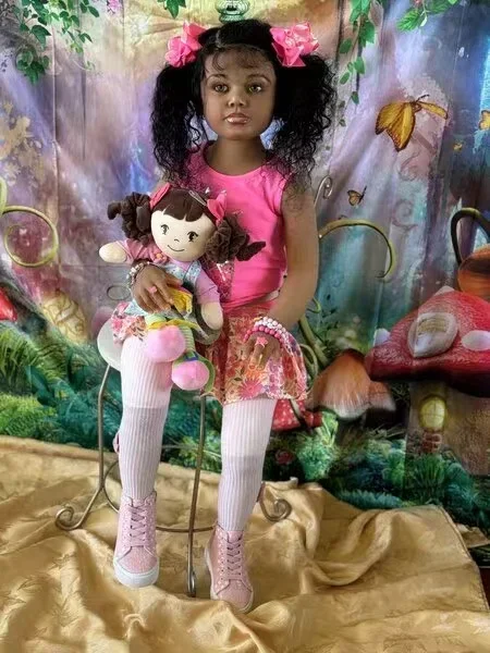 DLS 41 بوصة/4 كجم كاليفورنيا مشمس نمط ضخم تولد من جديد طفلة غابريلا رسمت عدة مع الجسم القماش مع موصلات #5