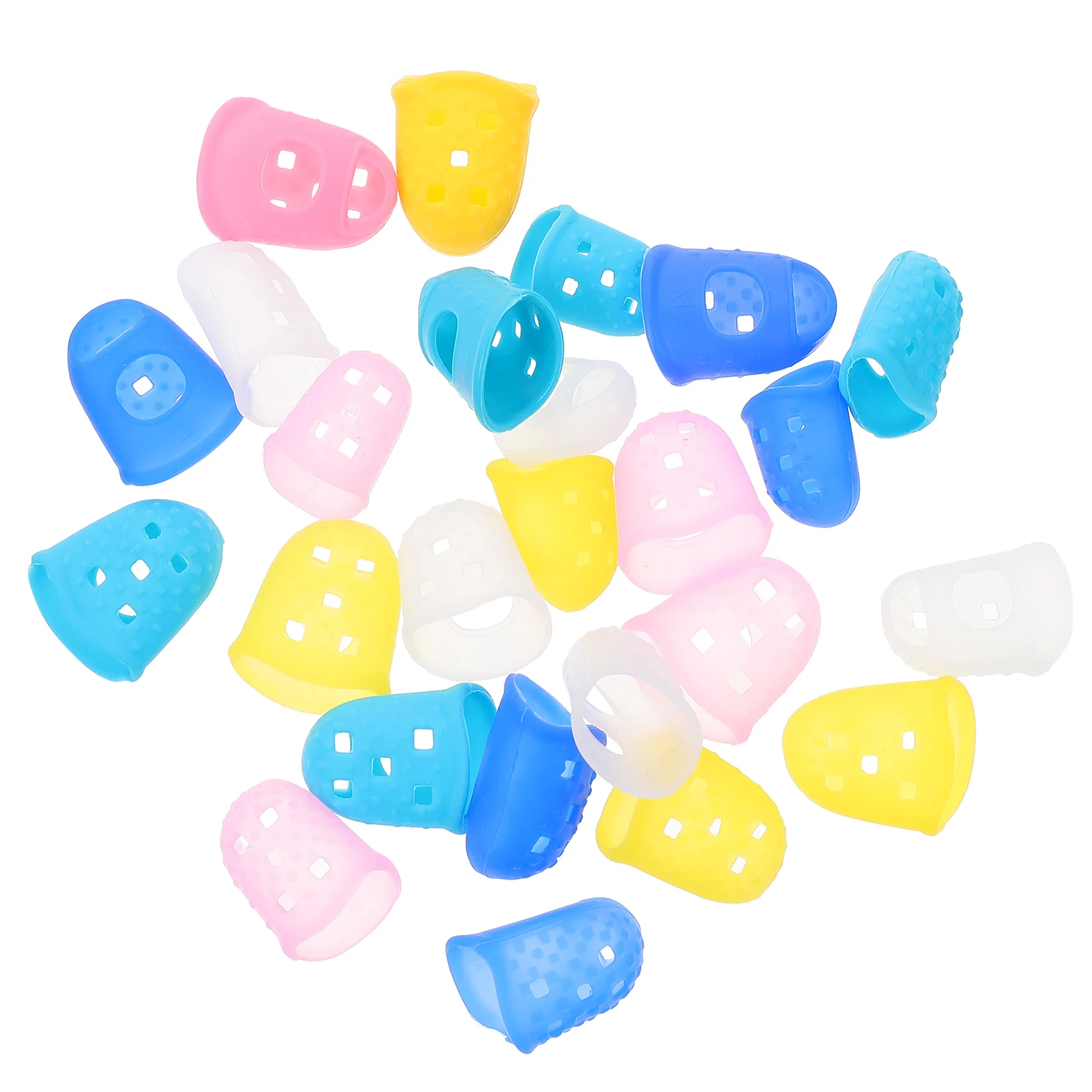 

25pcs Guitar Finger Cots Fingertip Protectors Silicone Covers for Guitar Mandolin Ukulele Banjo Players Gifts