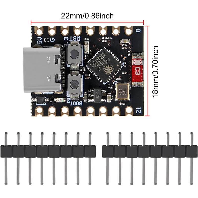 ESP32-C3 MINI Development Board ESP32 SuperMini Development Board ESP32-C3 Development Board WiFi Bluetooth Expansion Board