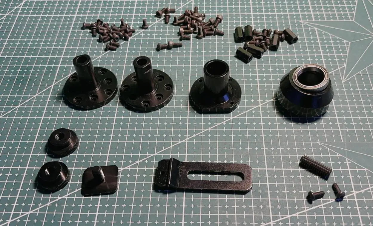 Aluminum Alloy Central Rotary Joint + Bearing Connector, Column Accessories, Screw Kit for RC car/gimbal/ Stabilizers DIY