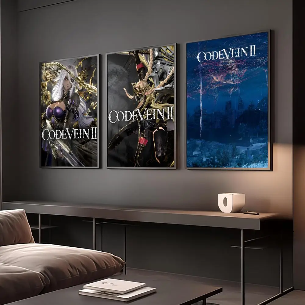 Video game c-Code Vein Il Poster Reteo Wall Art Aesthetic Room Decor Print Living Room Bedroom Home Decoration