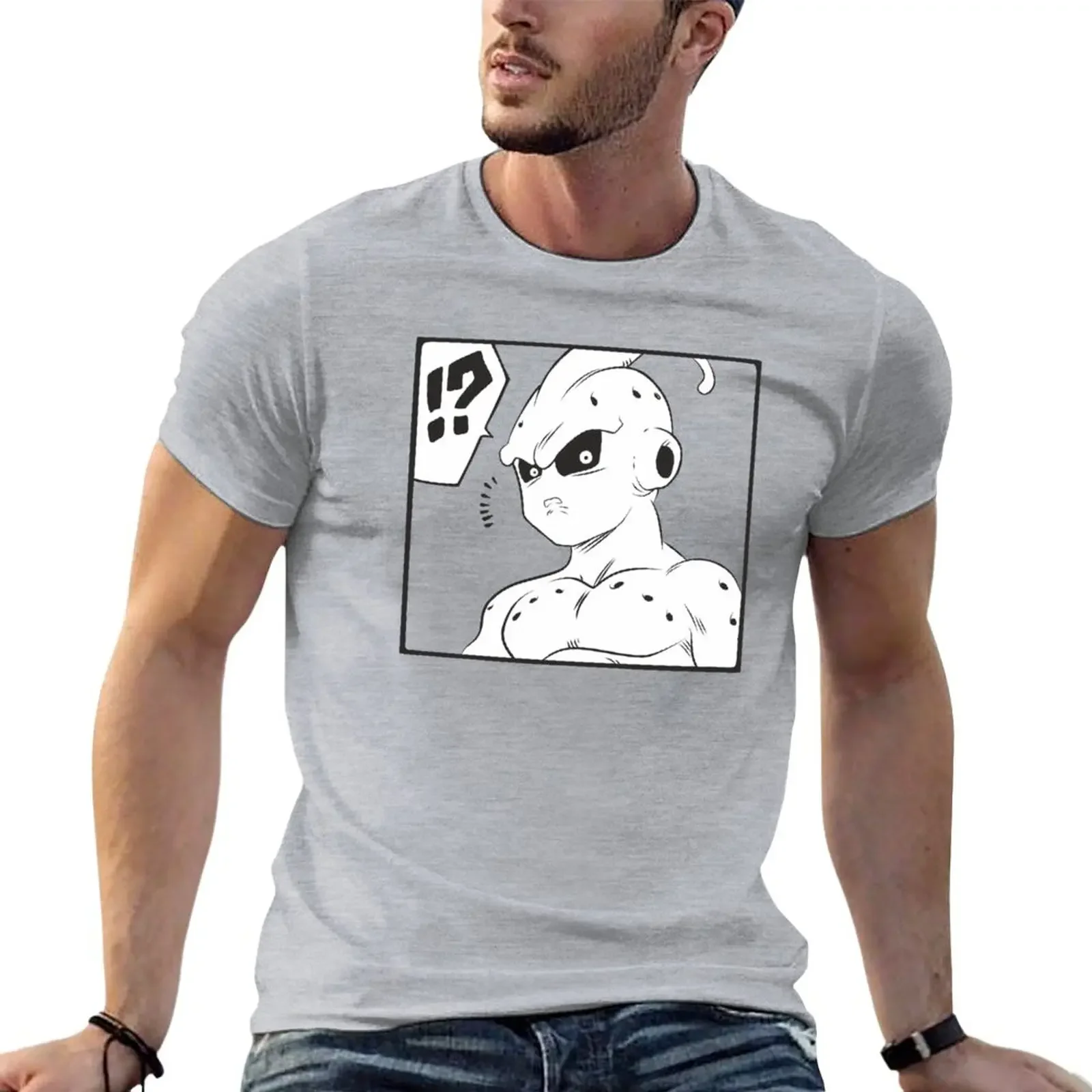 Summer Clothes Tee Shirt Graphics Men Clothes Kid Buu Manga Style T-Shirt Oversized Men Clothing Harajuku Funny Cotton New Top image 2