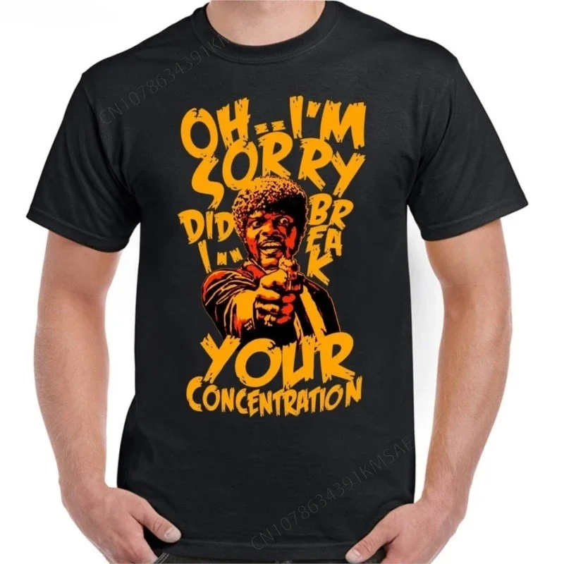 Concentration Mens Funny Pulp Fiction Movie T-Shirt Film Samuel L Jackson Quote Cool Casual pride t shirt men Unisex New