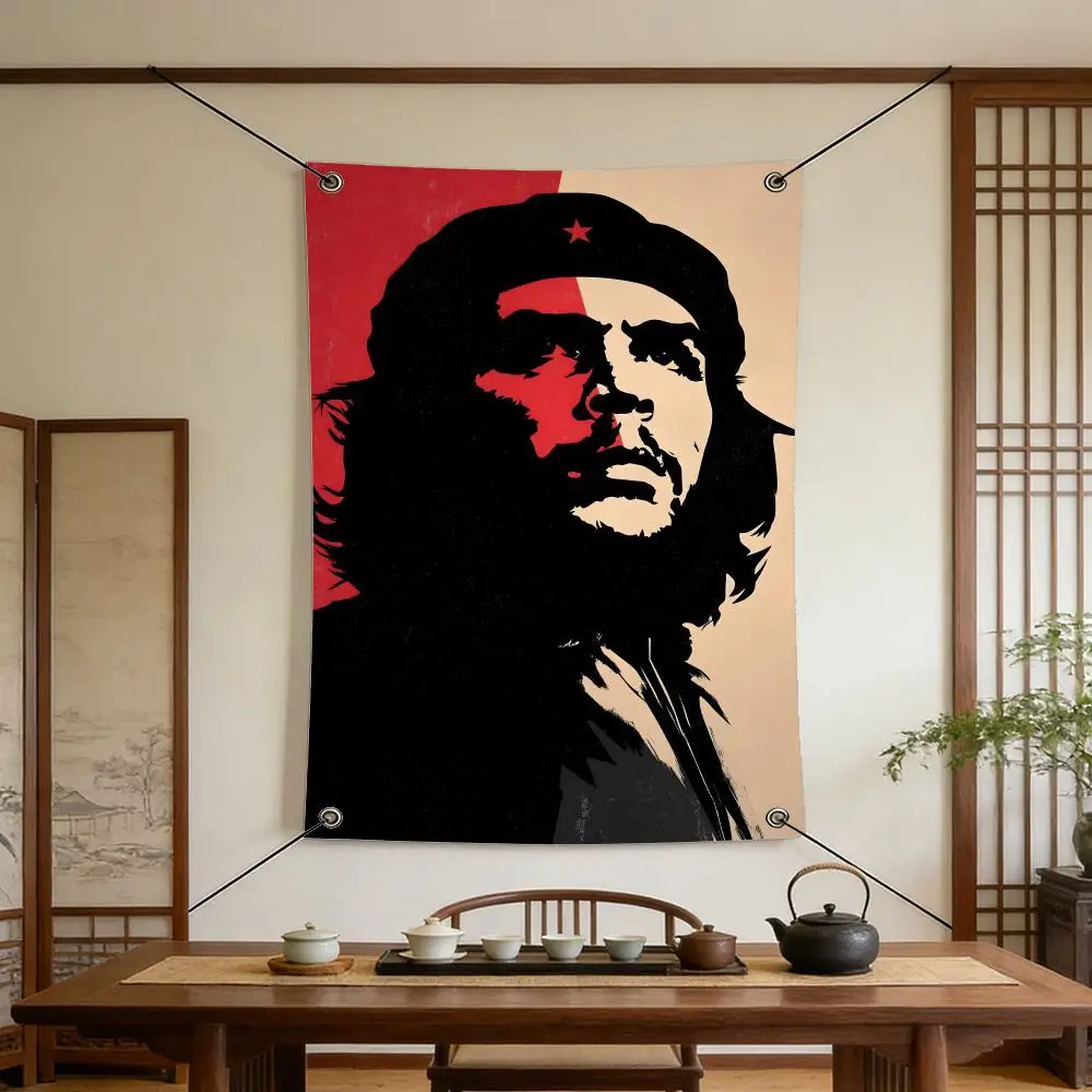 Celebrity C-Che G-Guevara Flags Warm Home Flag 4 Grommets Wrinkle Free Indoor Outdoor