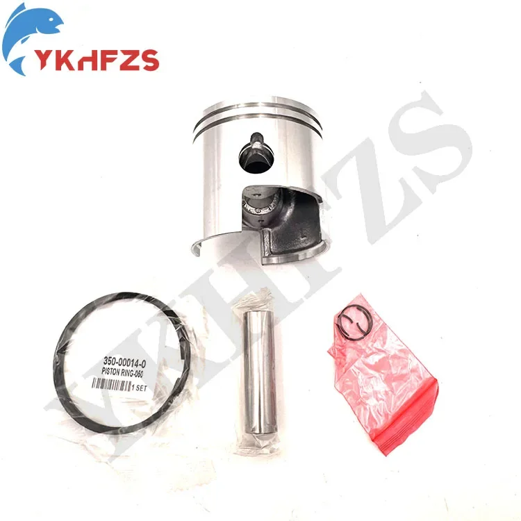 

Replaces For TOHATSU Outboard Motor 18HP MB18 M18 Diameter 60.50MM Boat Piston 350-00004-0 with Rings 350-00014-0 (O/S 0.50MM)