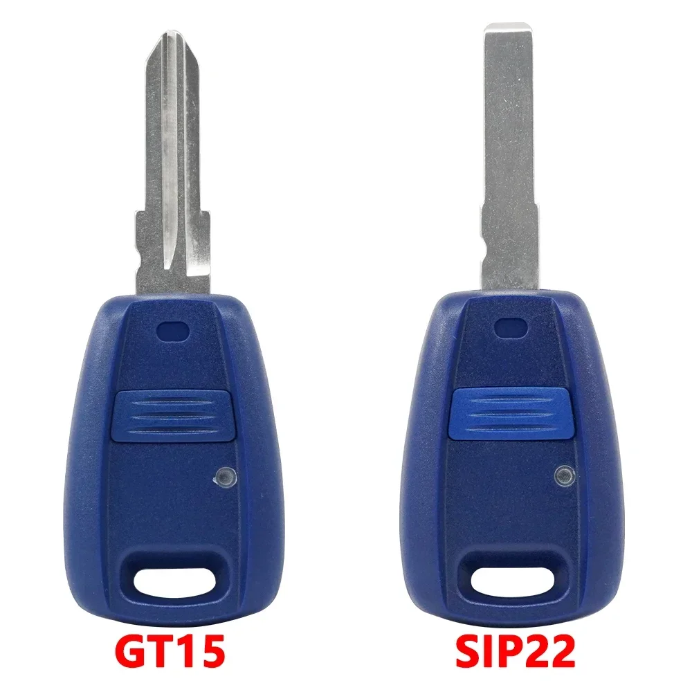 XNRKEY  SIP22/GT15R Blade Remote Key for Fiat Punto Doblo Bravo Blue/Black ID48 Chip  433Mhz Fob 1 Button