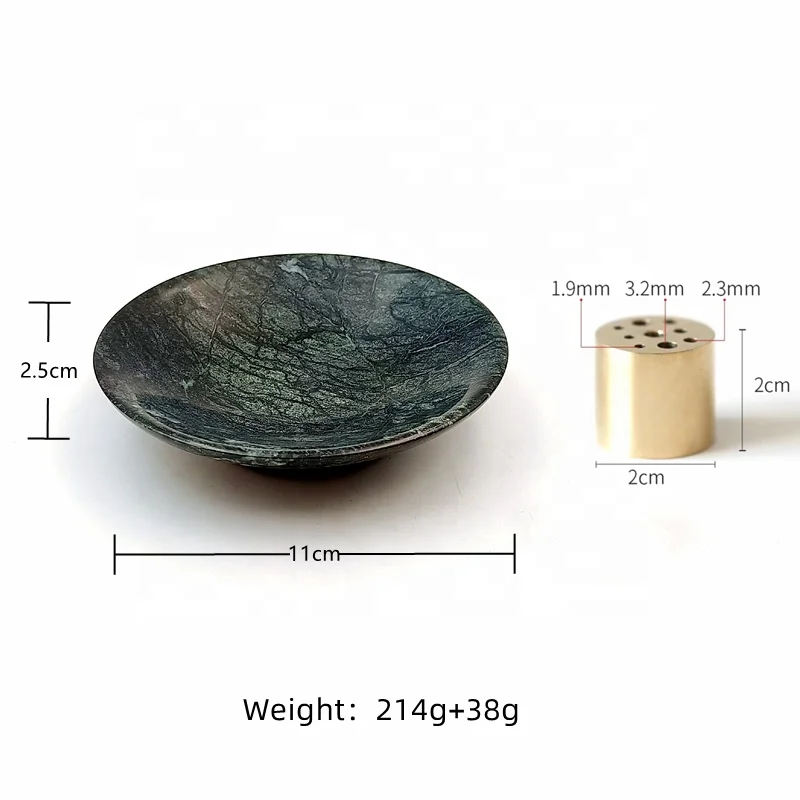 Wholesale 100pcs Customized 9 Incense Holes Suitable For Most Incense Types Marble Incense Holder