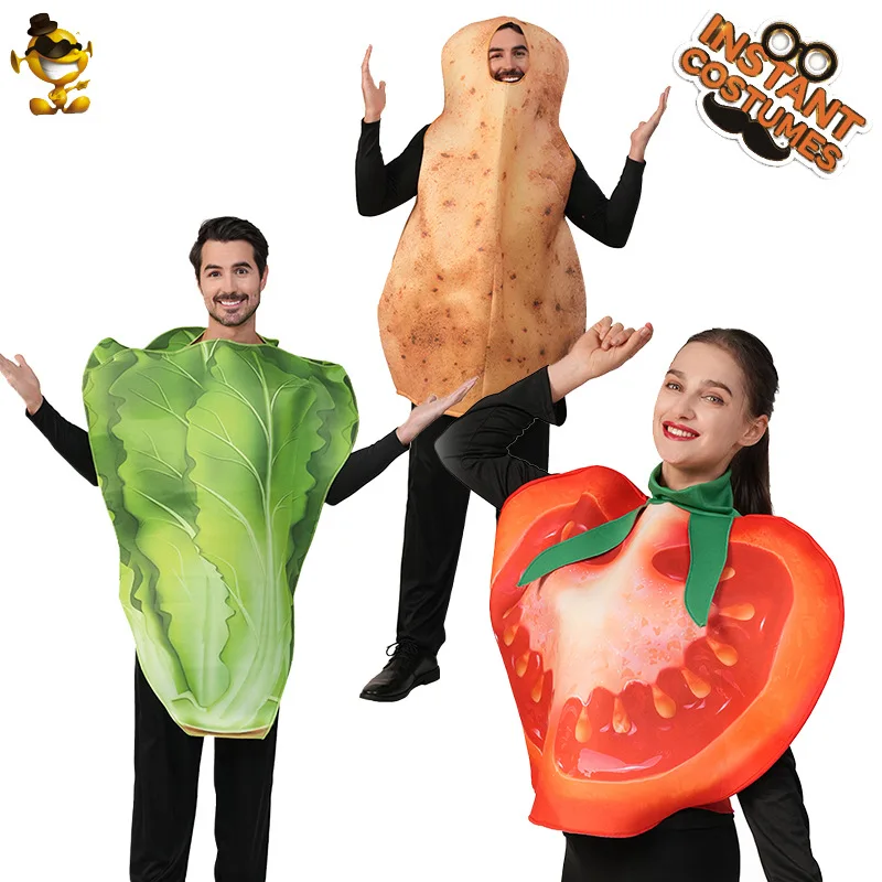 

Adult loween Vegetable ato Costume Funny Role Play Stage Costume Women's Ethnic Wear Summer Collection Chinese Origin