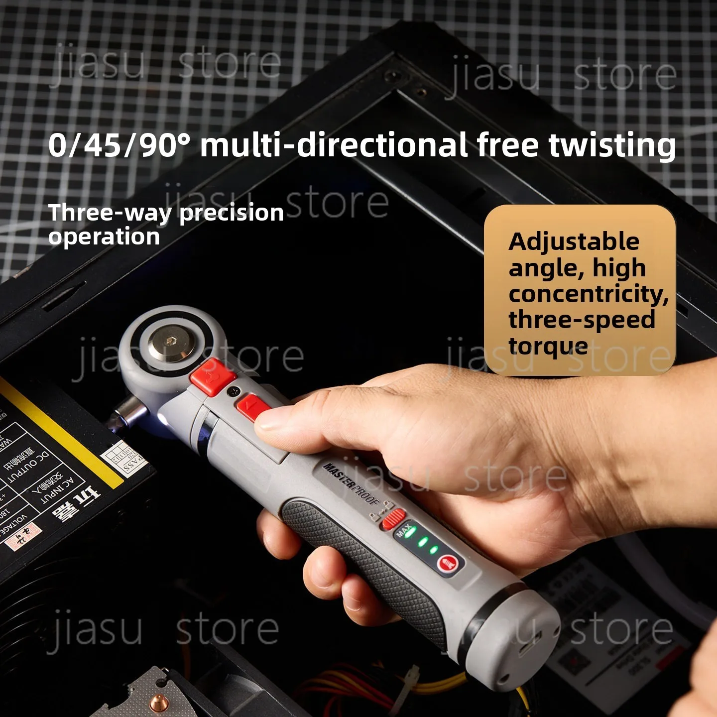 

Mini Multi-Function Lithium Electric Screwdriver Adjustable Angle Rechargeable Handheld Tool