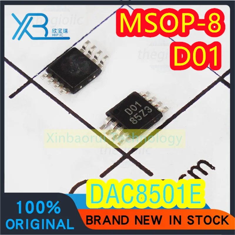 

(4/20pieces) DAC8501E DAC8501 Parts identification D01 DO1 Digital to analog converter MSOP8 100% brand new authentic spot