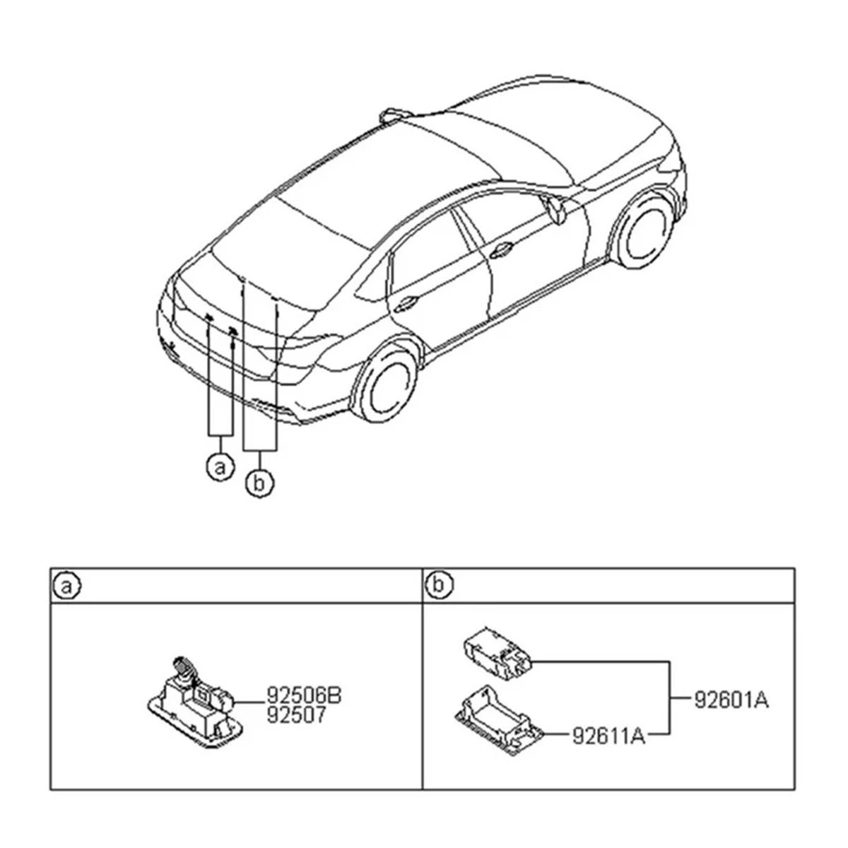 

Car License Plate Light Lamp LEFT & RIGHT for Hyundai Genesis
