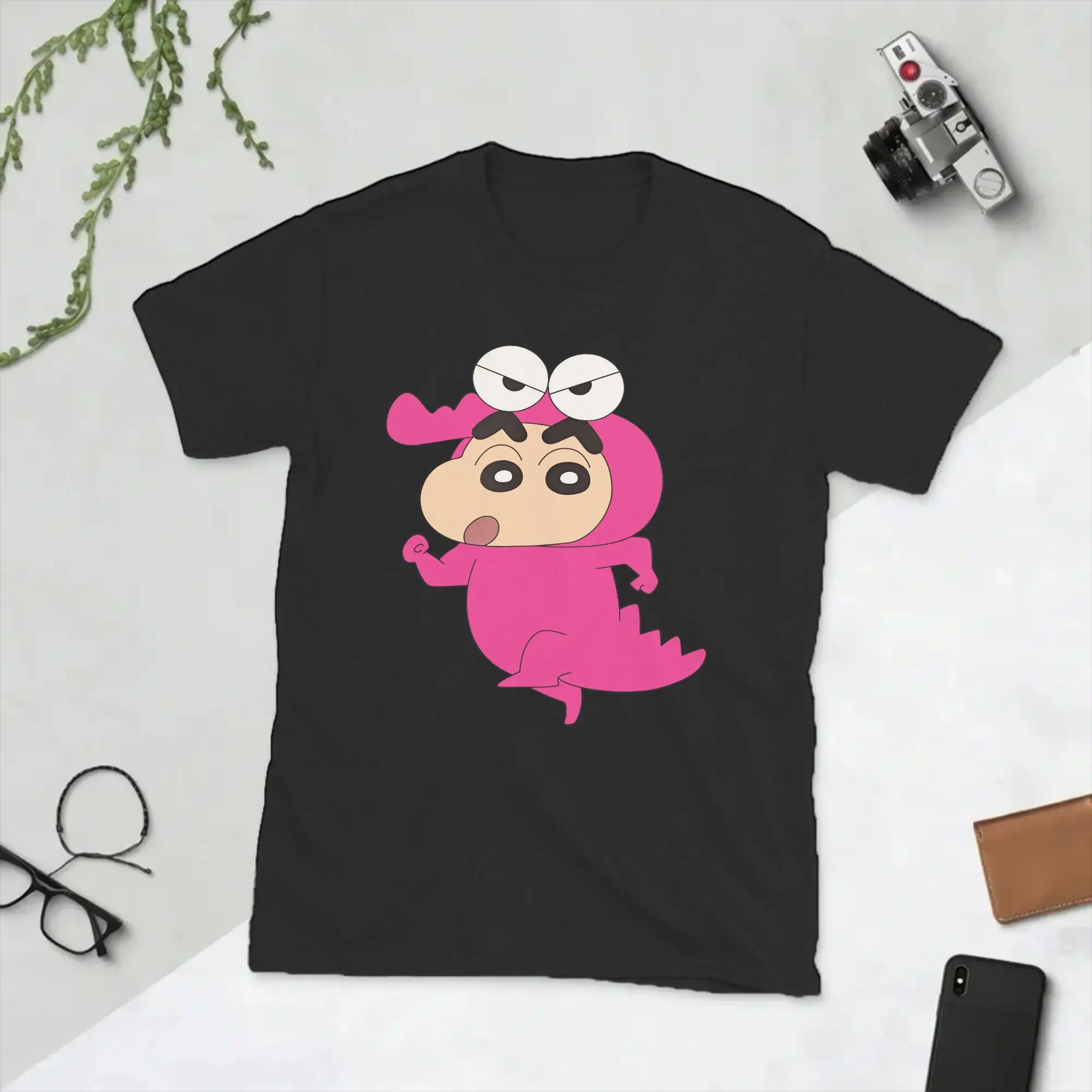 Waniyama  Crayons Shin-chans T-Shirts for Men  Awesome Pure Cotton Tee Shirt Crew Neck Short Sleeve T Shirt 4XL 5XL 6XL Tops