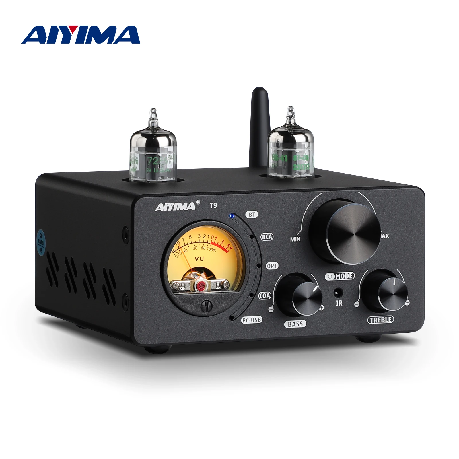 AIYIMA T9 Bluetooth 5.0 100W*2チューブアンプ 2・ AIYIMA T9 100W HiFi Vacuum Tube Amplifier