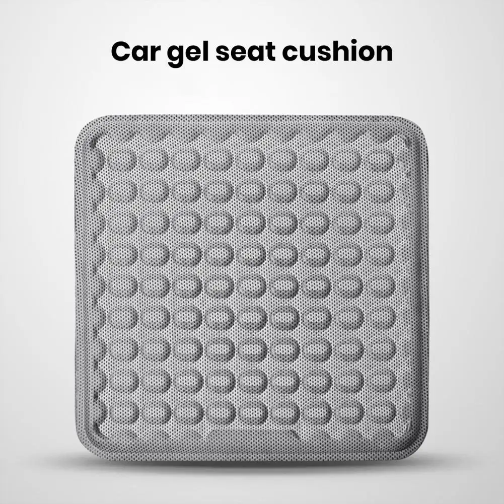 Car Gel Seat Cushion Gel Car Seat Cushion for Summer Soft Breathable Automobile Seat Mat with Pressure Relief for Comfort