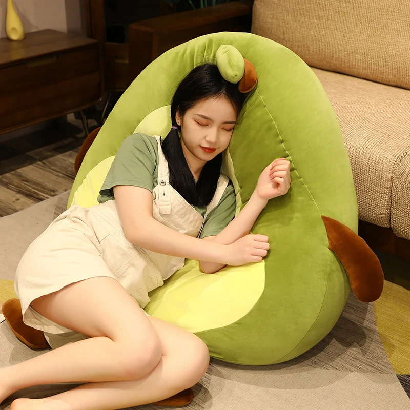 50-100CM Giant Avocado Stuffed Plush Toy Filled Doll Fruit Cushion Pillow Soft Plush Doll Toy Child Baby Girl Xmas Birthday Gift