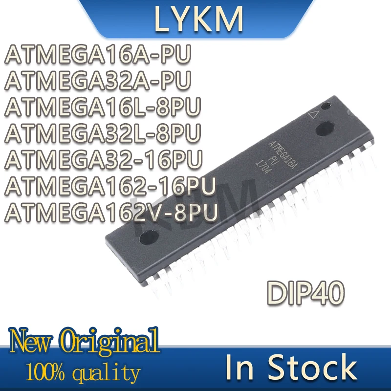 1/PCS New ATMEGA16A-PU ATMEGA32A-PU ATMEGA16L-8PU ATMEGA32L-8PU ATMEGA32-16PU ATMEGA162-16PU ATMEGA162V-8PU chip In stock