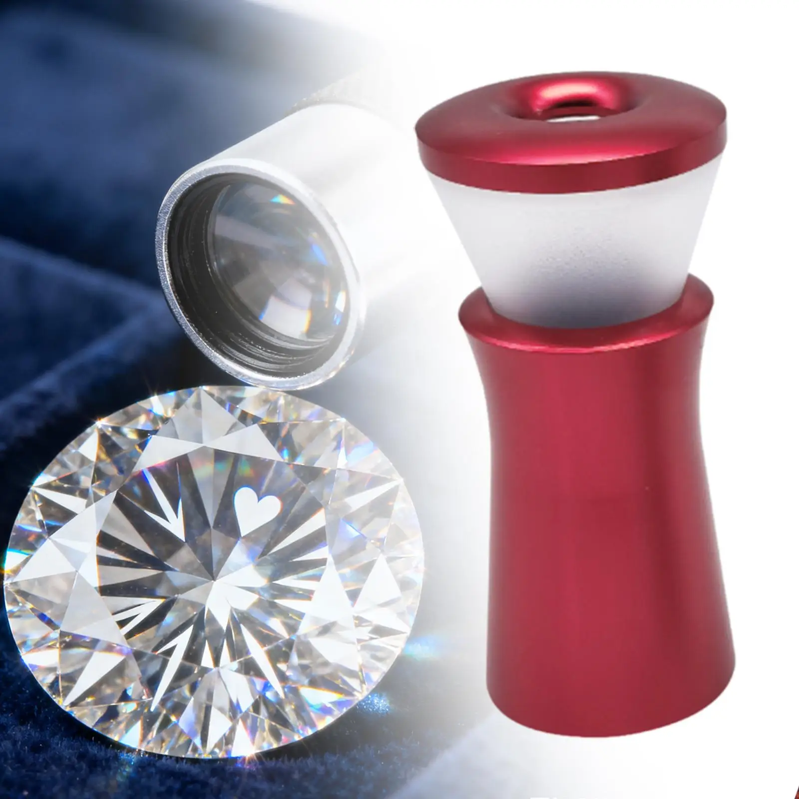 زجاج مكبر للكشف عن الماس 10x، أداة صياغة محمولة، عدسة مكبرة صغيرة لعشاق الاستخدام المنزلي