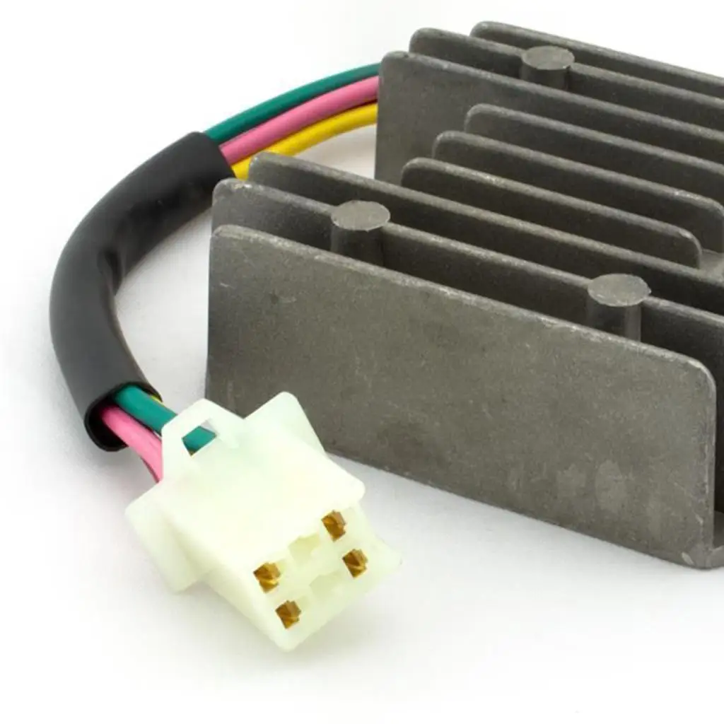 

4 Wire Motorcycle Voltage Regulator Rectifier Heat Dissipation Iron Module for Bike Scooter Quad and Boat