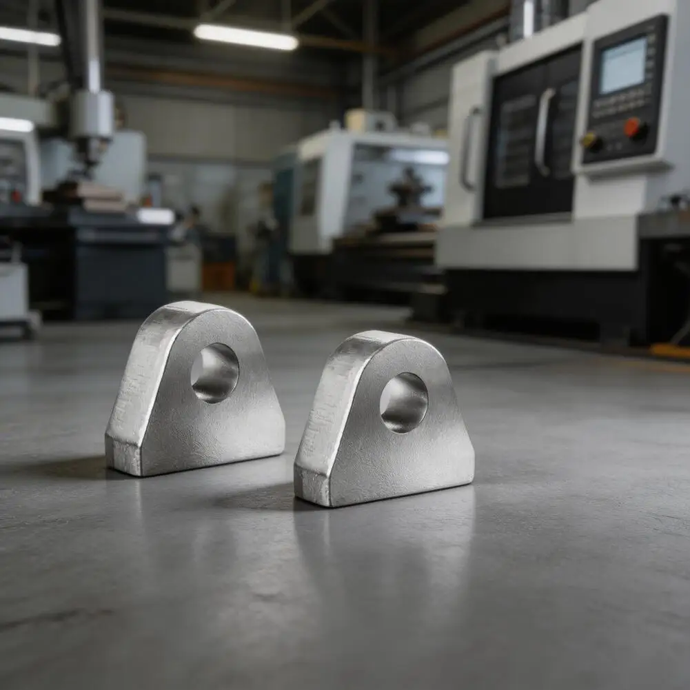 Two-Piece Welded Shackle Mount for Trailer and Vehicle Bumper Attachment Alloy Steel 2.84 x 2.44 Inch Form Factor